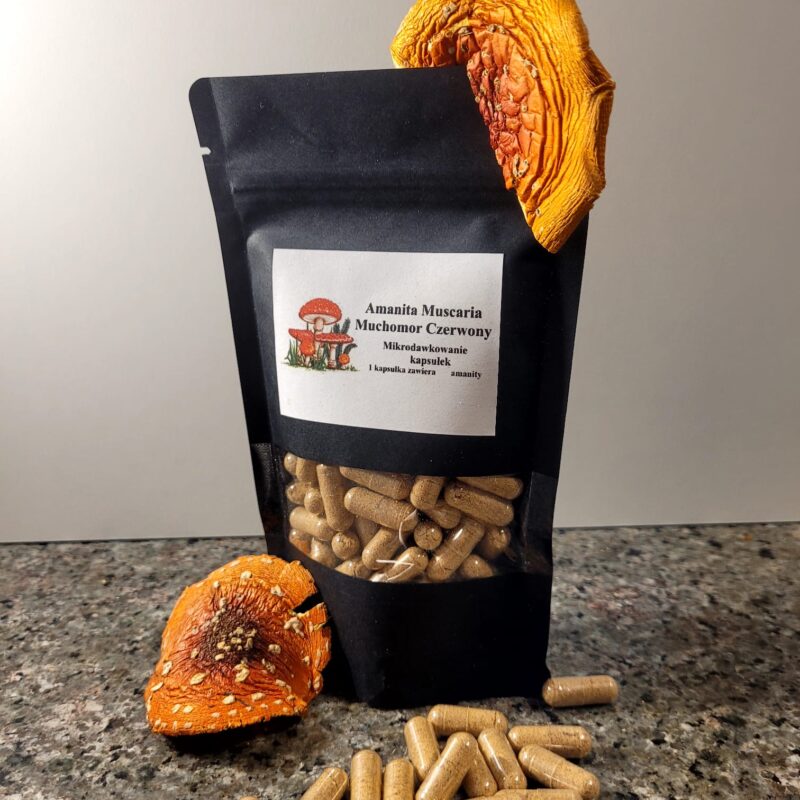 Kapsułki Amanita Muscaria 140szt. 0.5g.