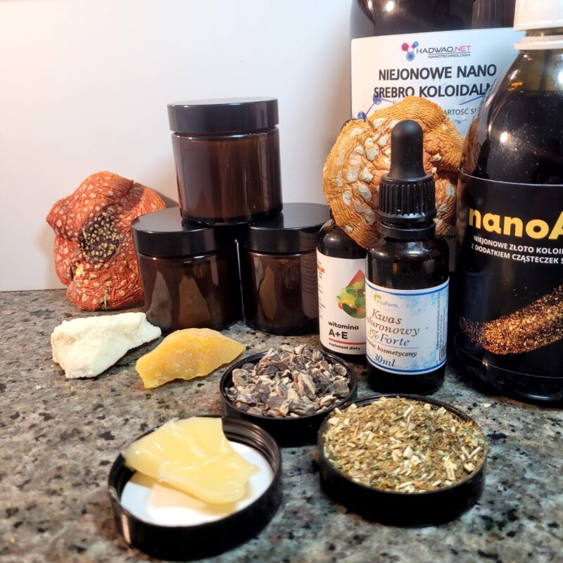 Maść Amanita Muscaria ze srebrem i złotem koloidalnym 50ml